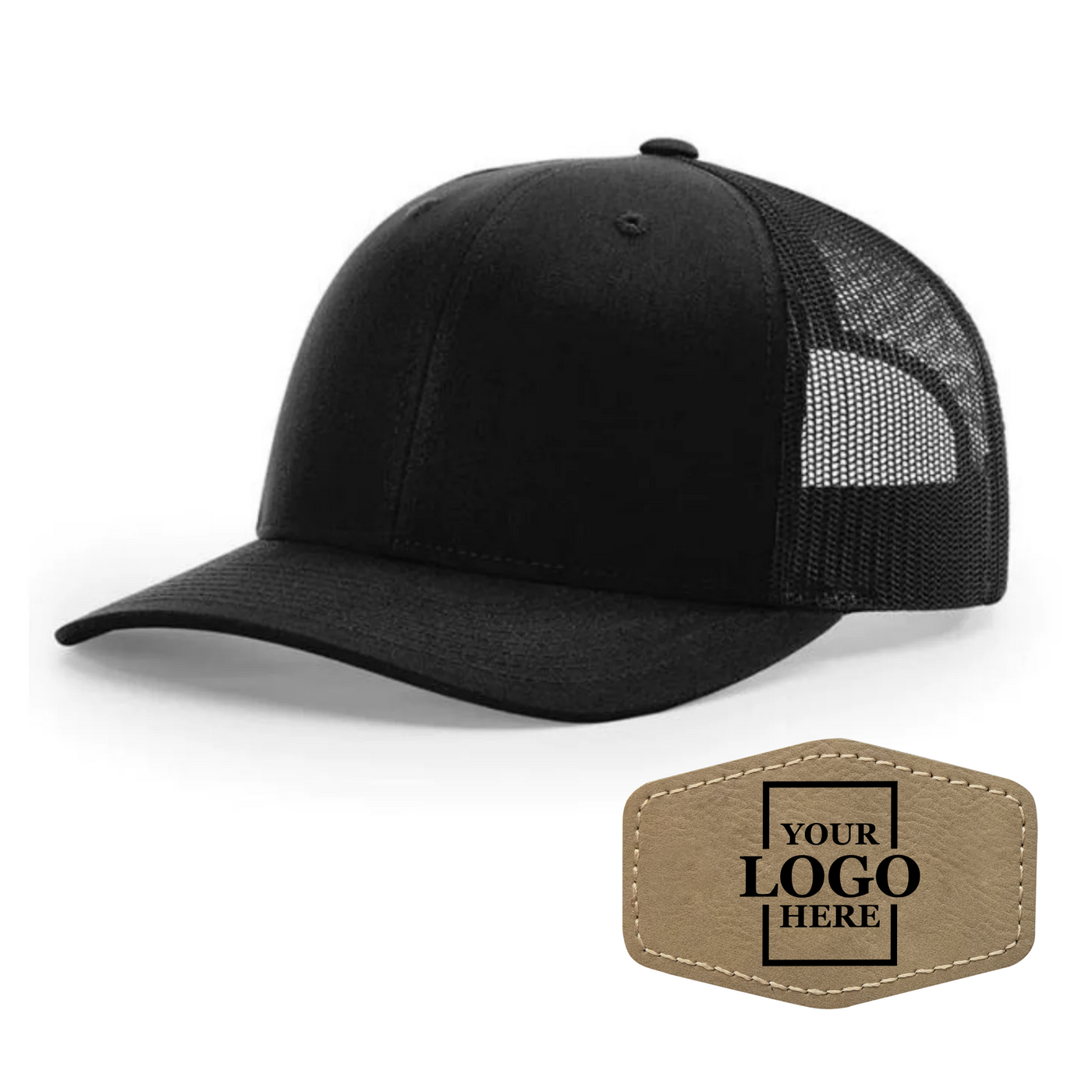 Branded Trucker Snapback Hat - Hex Patch