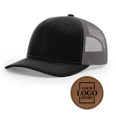 Branded Trucker Snapback Hat - Round Patch