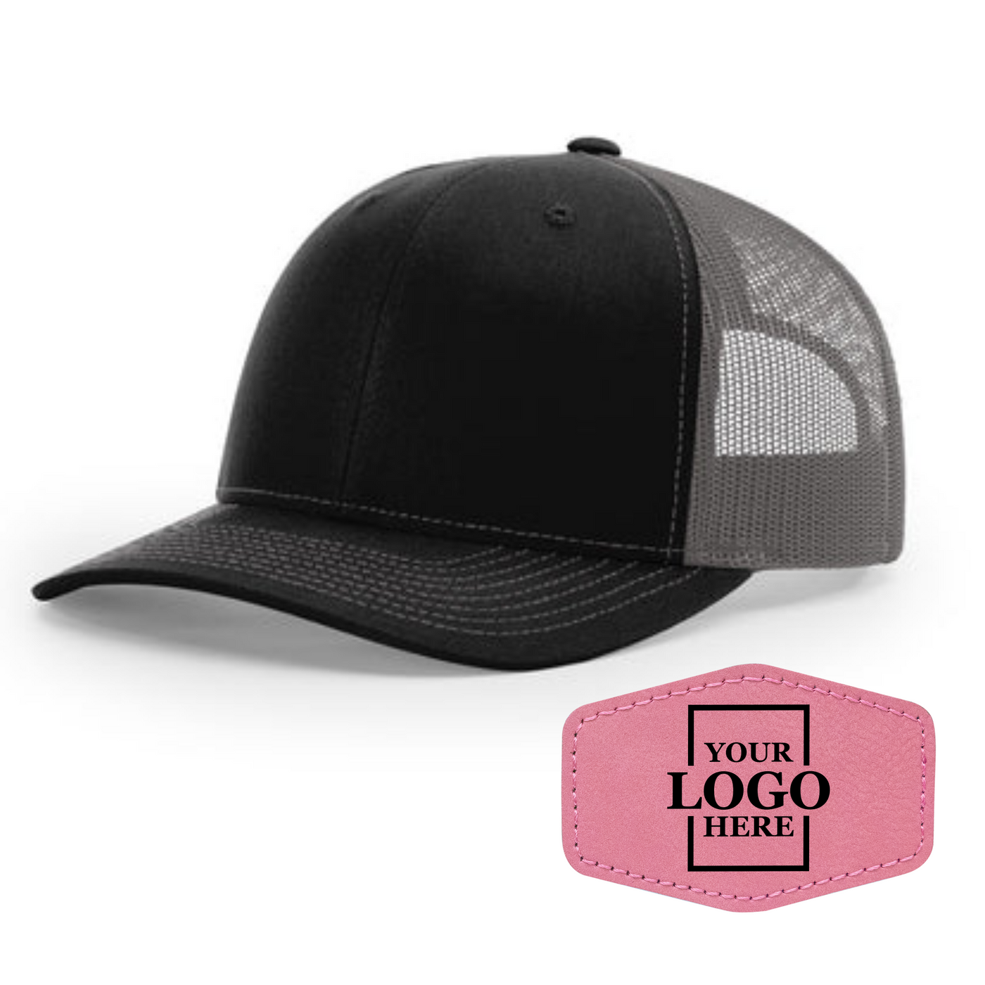 Branded Trucker Snapback Hat - Hex Patch