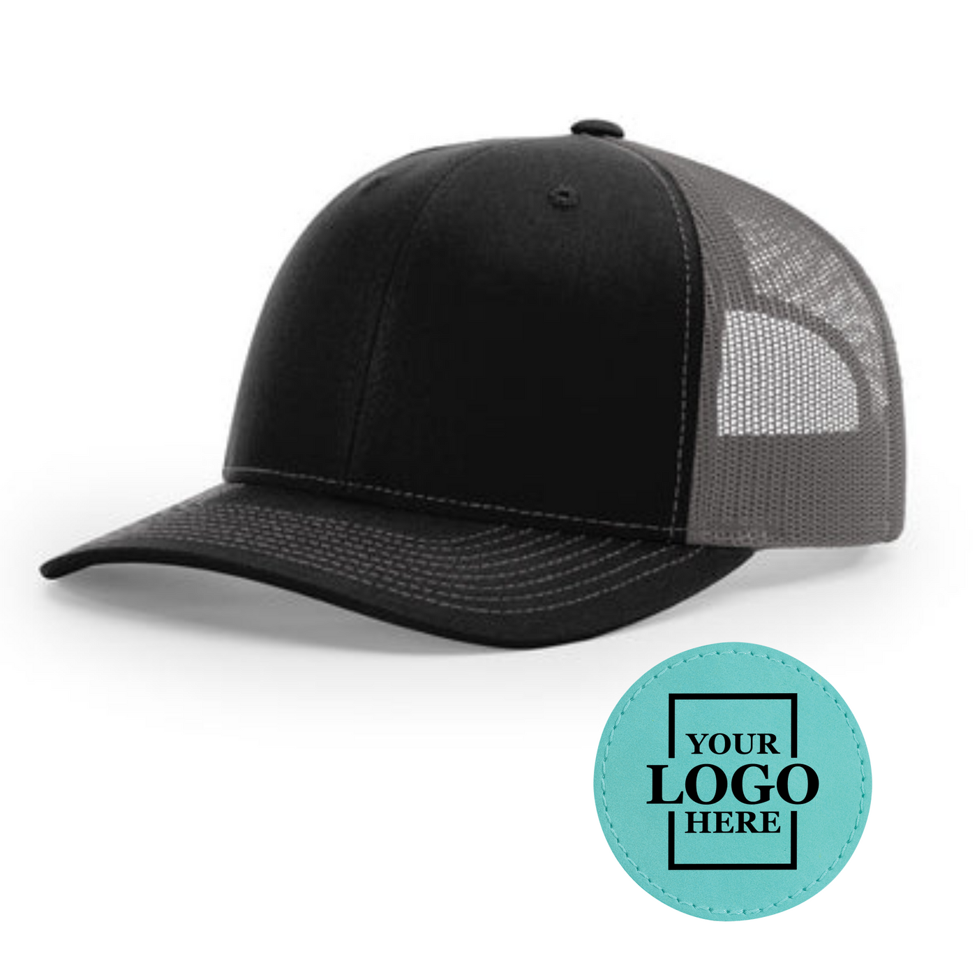 Branded Trucker Snapback Hat - Round Patch