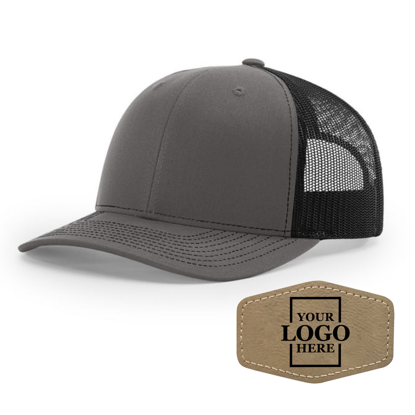 Branded Trucker Snapback Hat - Hex Patch