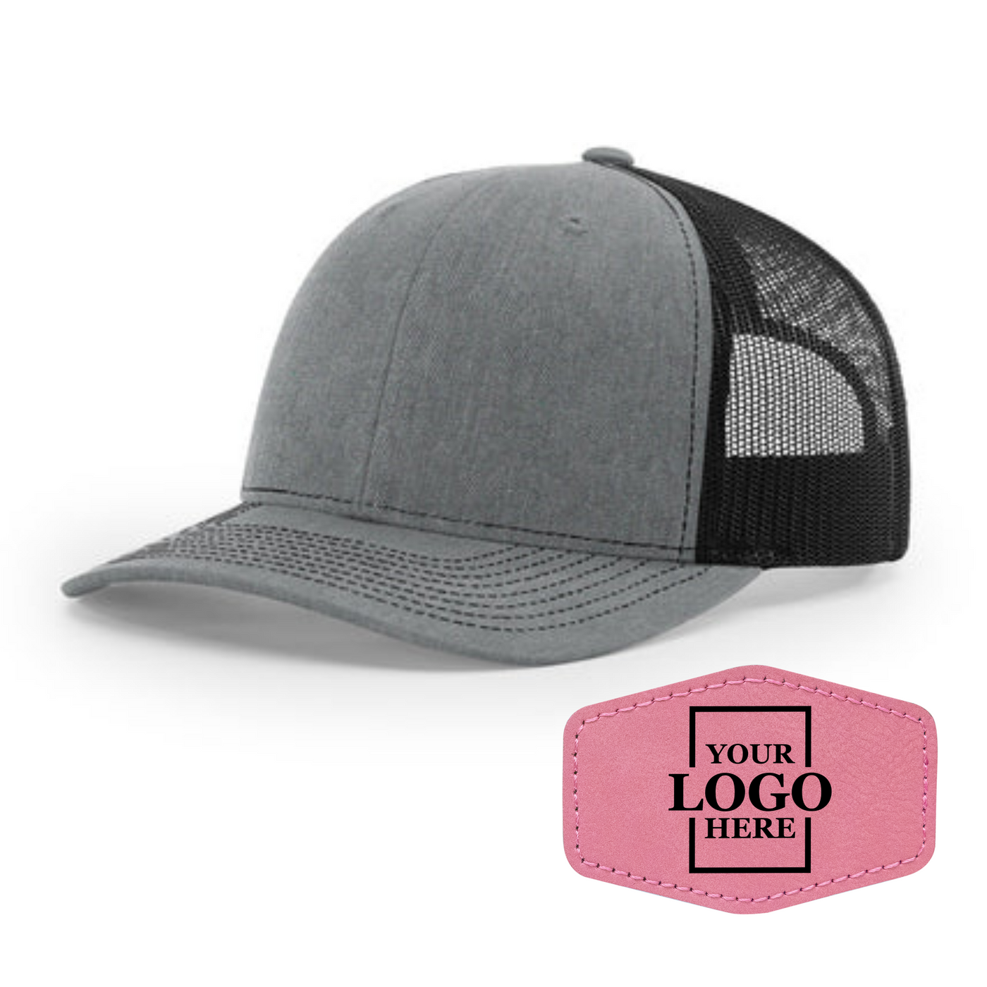 Branded Trucker Snapback Hat - Hex Patch