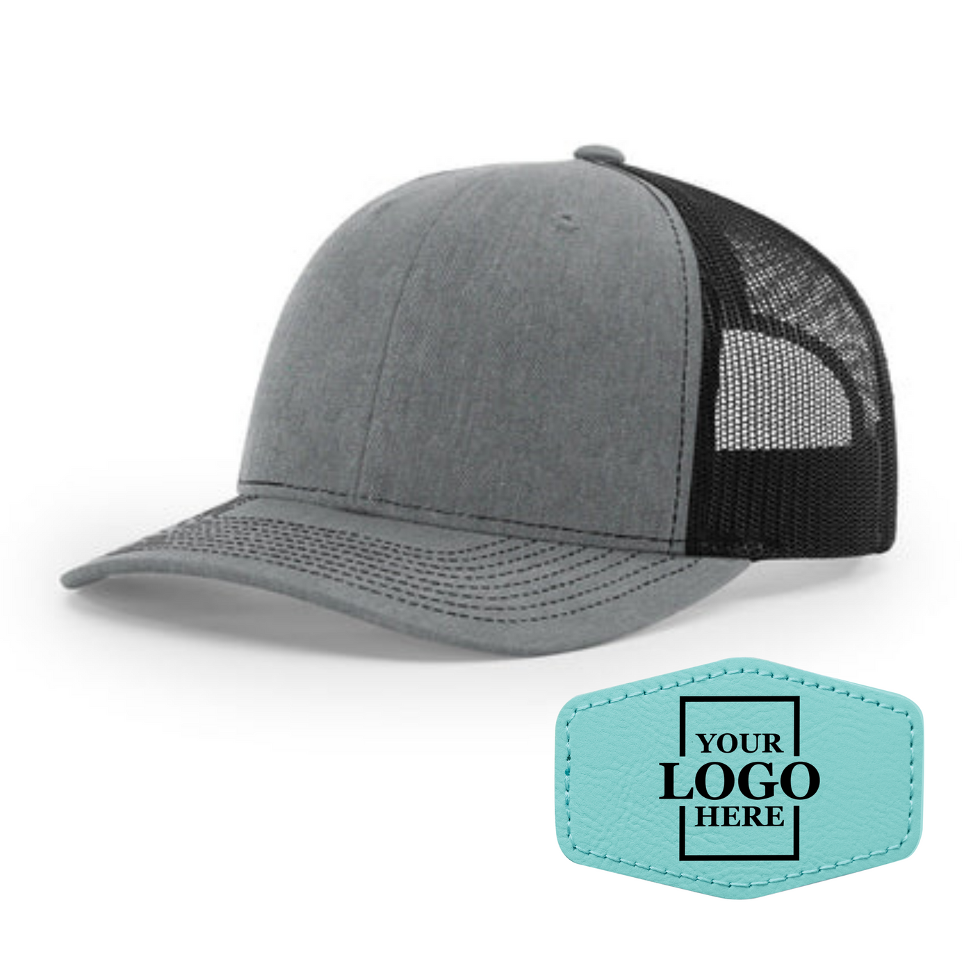 Branded Trucker Snapback Hat - Hex Patch