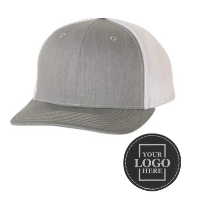 Branded Trucker Snapback Hat - Round Patch