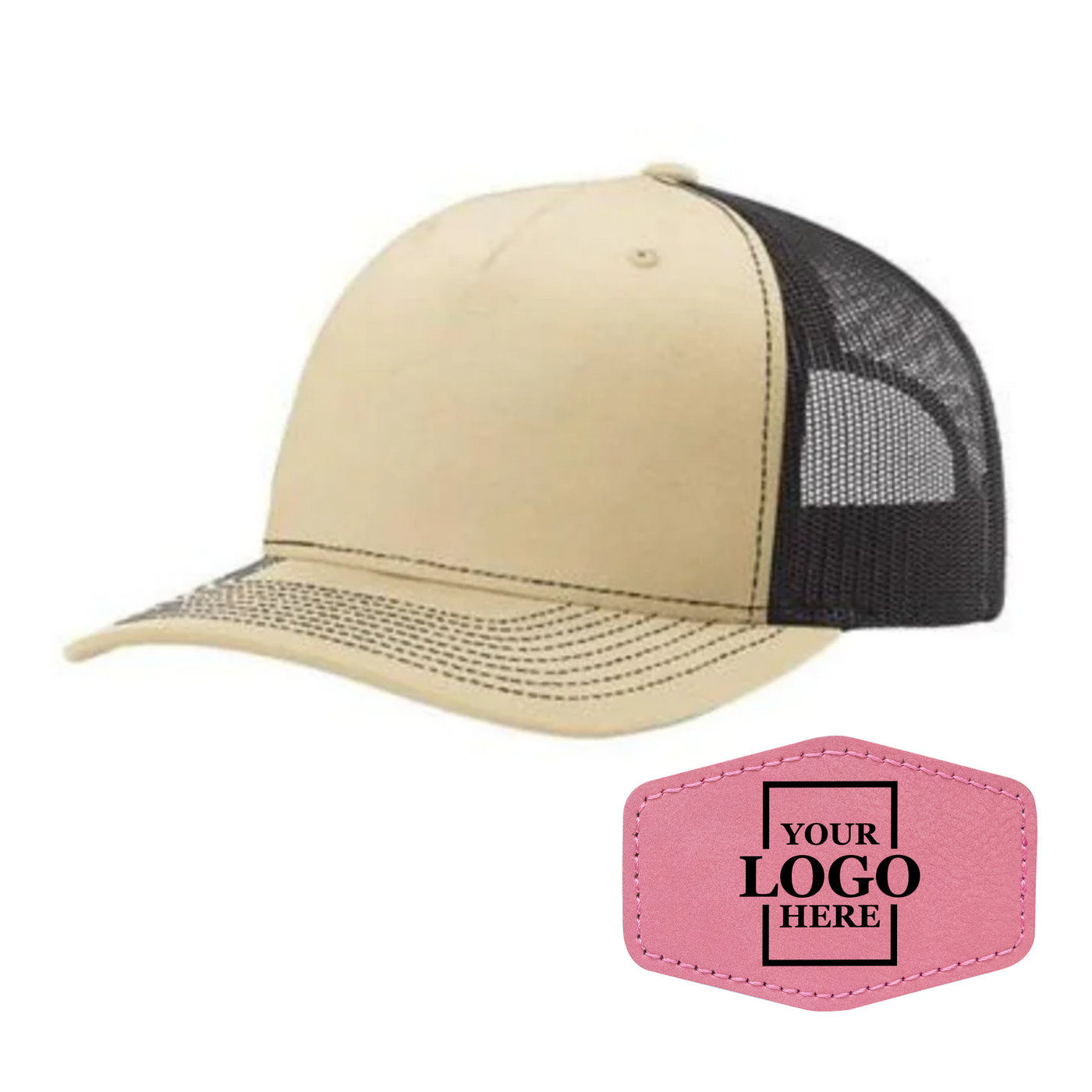 Branded Trucker Snapback Hat - Hex Patch