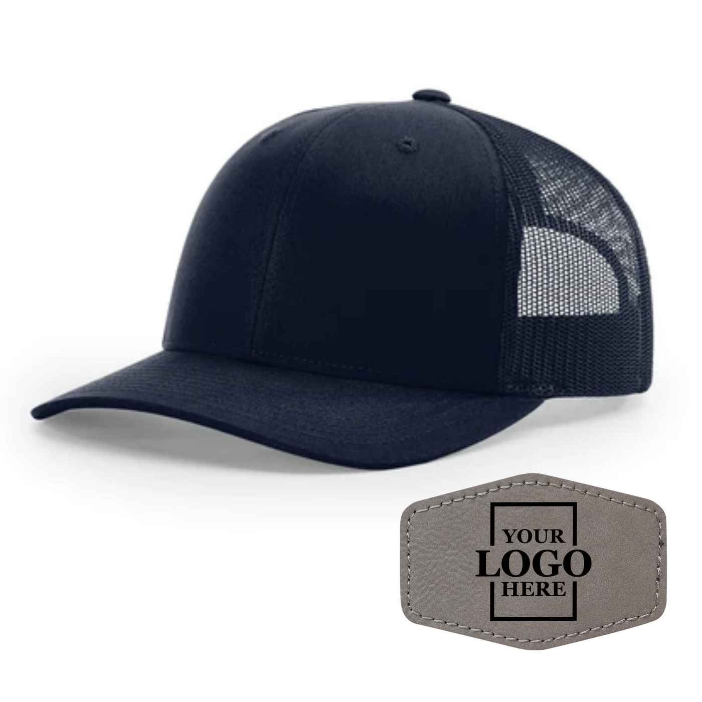 Branded Trucker Snapback Hat - Hex Patch