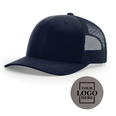 Branded Trucker Snapback Hat - Round Patch