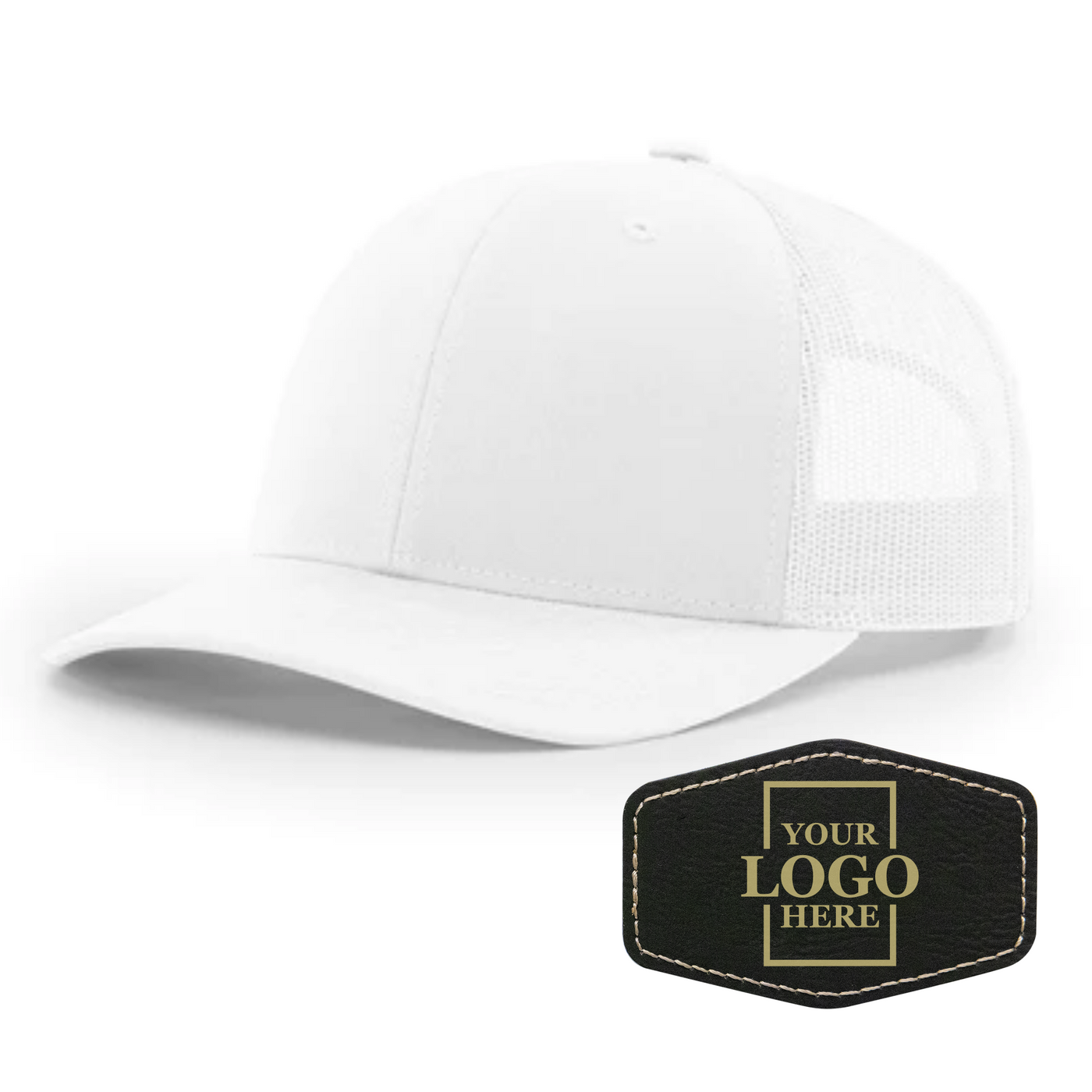 Branded Trucker Snapback Hat - Hex Patch