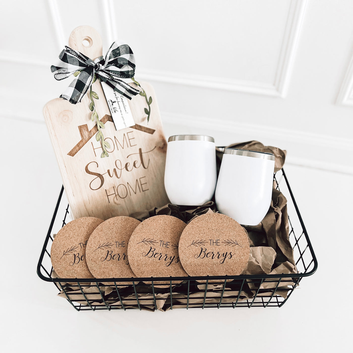 New Homeowner Customized Gift Basket - Closing Gift